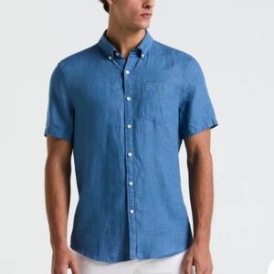 Heritage Blue Casual Button Down Shirt